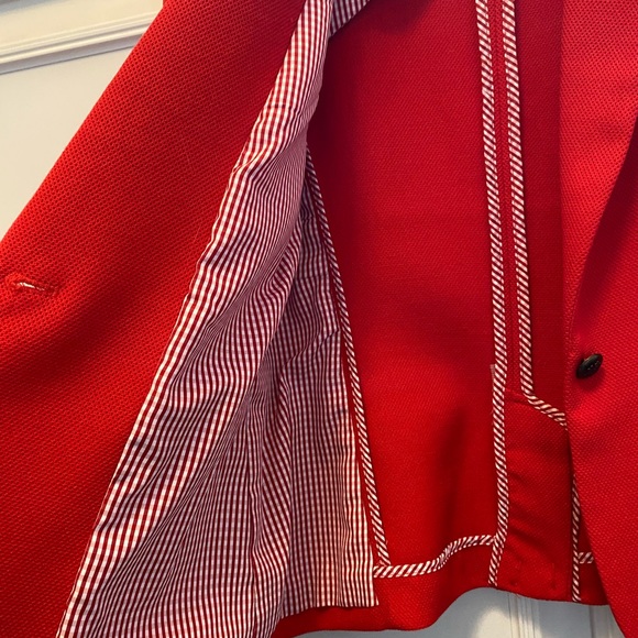 Dalia Red Weave style blazer - Picture 3 of 6